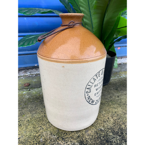Vintage Stoneware Milk Carrier